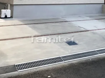 駐車場ガレージ床 土間コンクリート レンガ目地 ユニソン ミルドブリック