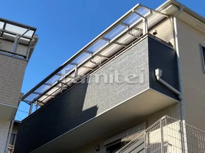 ベランダ屋根 YKKAP ソラリアテラス屋根 2階用 F型フラット屋根 物干し