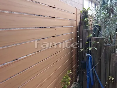 人工木・樹脂 フェンス（木調） F＆F マイティウッド ベーシック極 高尺タイプ 目隠し 木調・ラティス 樹脂