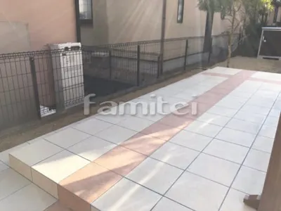 床タイル張り LIXIL コンテII スクエア 石・ストーン調 タイルデッキ 壁1面 LIXIL コンテII ベーシック