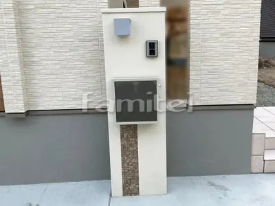 機能門柱 ユニソン ファミアージュアクシス  郵便受けポスト ヴィルク 表札灯ライト照明 Panasonicパナソニック LGWJ85111U お客様ご支給品 表札 インターホン取付