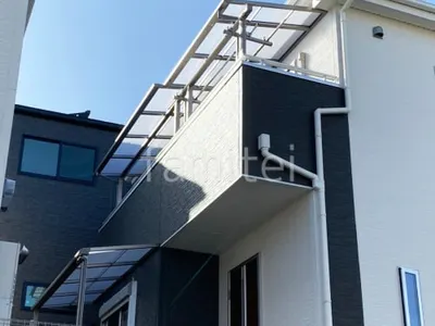 ２階ベランダ屋根  LIXIL スピーネF フラット屋根 スタンダード 壁付