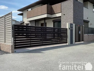 リフォームシンプル クローズ外構