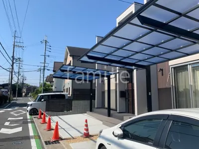 カーポート１台 （単棟） LIXIL ネスカＦ フラット屋根