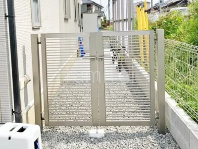 両開き 門扉 LIXIL AB YR2型 細横桟