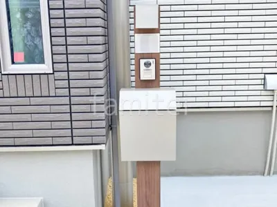 機能門柱 照明あり  LIXIL 木製調FW パターン2 