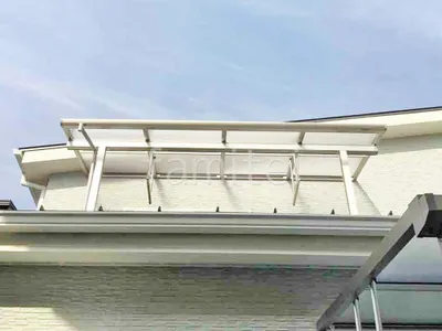 2階ベランダ屋根 YKKAP ソラリアF フラット屋根 スタンダード 壁付
