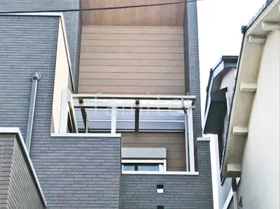 ２階ベランダ屋根  LIXIL スピーネF フラット屋根 スタンダード 壁付