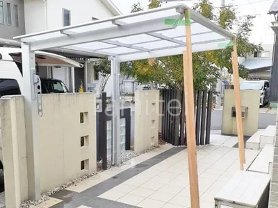 サイクルポート 自転車バイク屋根 LIXIL ネスカF ミニ フラット屋根