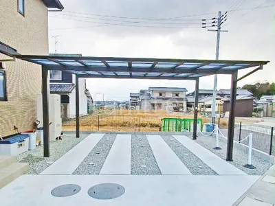 カーポート２台(ワイド) ツイン LIXIL ネスカＦ フラット屋根