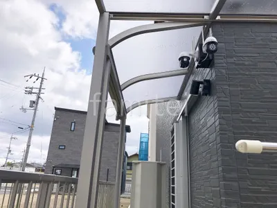 1階テラス屋根 (雨除け) YKKAP ソラリアR アール屋根 スタンダード 壁付