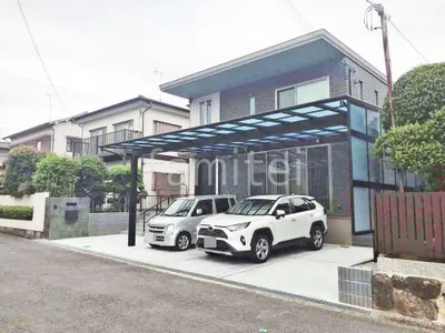 新築シンプル オープン外構