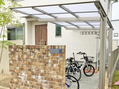 サイクルポート 自転車バイク屋根 LIXIL ネスカF ミニ フラット屋根