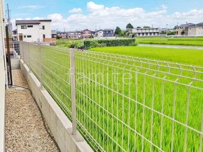 スチールメッシュ フェンス YKKAP イーネット3F型 スチール柱 境界・メッシュ