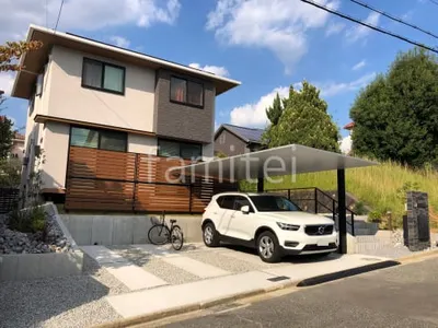 新築シンプル オープン外構