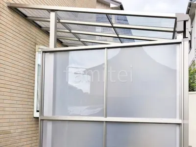 １階テラス屋根 （雨除け） LIXIL スピーネF フラット屋根 スタンダード 壁付