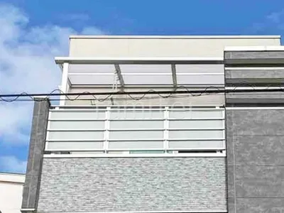 ３階ベランダ屋根  LIXIL スピーネF フラット屋根 スタンダード 壁付