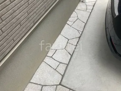床石貼り 乱形石 石英岩 ホワイト