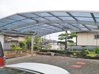 カーポート３台 （横ワイド トリプル） YKKAP アリュース アール屋根