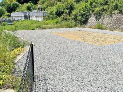 防犯砂利敷き バラス砕石 防草シート加工