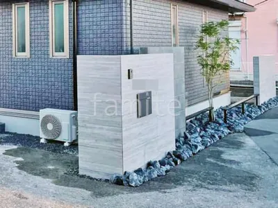 門柱 壁タイル貼り タカショー セラウォール 郵便受けポスト ユニソン ヴィコBI