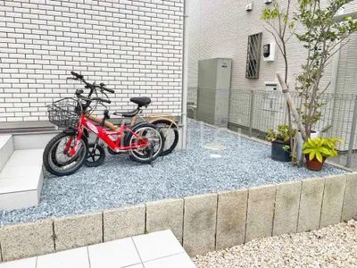 防犯砂利敷き バラス砕石