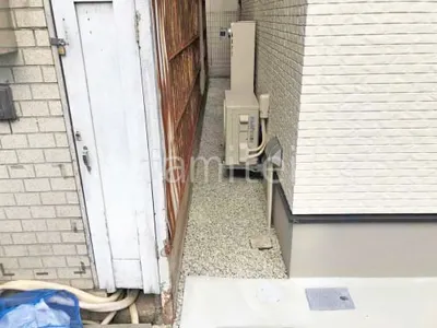 犬走り 防犯砂利敷き バラス砕石