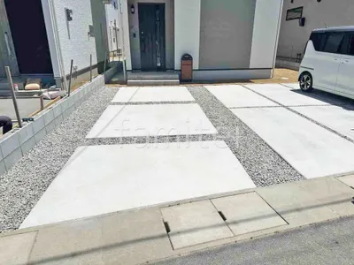 玄関アプローチ 土間コンクリート