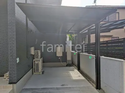 カーポート１台 （単棟） 三協アルミ セルフィ フラット屋根