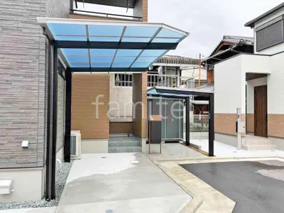 カーポート１台 （単棟） 三協アルミ セルフィ フラット屋根
