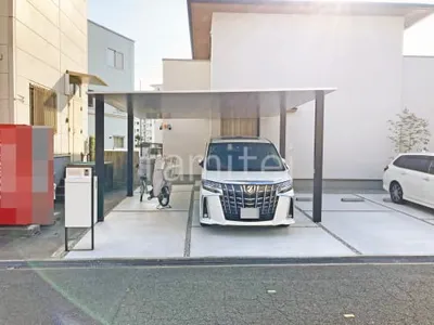 カーポート２台(ワイド) ツイン LIXIL カーポートSC フラット屋根 吊り下げ屋根