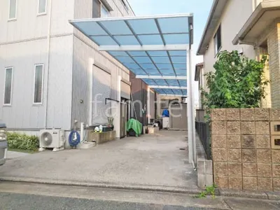 カーポート２台(縦) 連棟 YKKAP エフルージュ FIRST フラット屋根