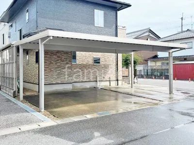 カーポート３台 （横ワイド トリプル） YKKAP ジーポートPro 積雪50cm対応 フラット屋根 折板屋根