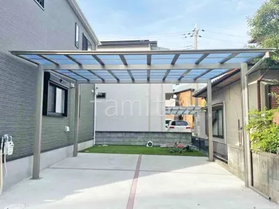 カーポート２台(ワイド) ツイン LIXIL ネスカＦ フラット屋根