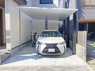 カーポート1台 (単棟) LIXIL カーポートSC フラット屋根 吊り下げ屋根
