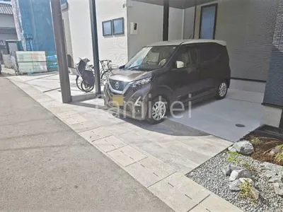床タイル張り ニッタイ ローク 駐車場ガレージ床 土間コンクリート
