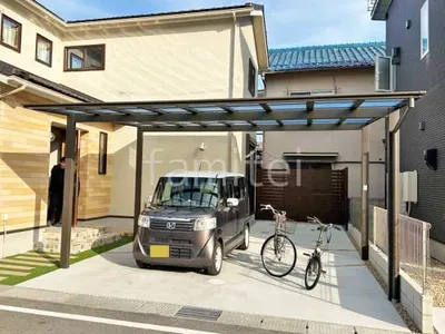 カーポート２台(ワイド) ツイン LIXIL ネスカＦ フラット屋根