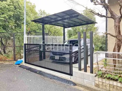 カーポート１台 （単棟） LIXIL ネスカＦ フラット屋根