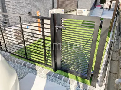 片開き 門扉 LIXIL AB YR2型 細横桟 