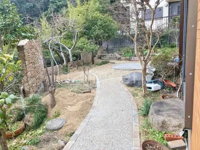 床洗い出し仕上げ ジャミ