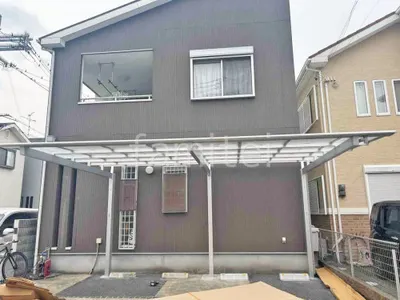 カーポート１台 （単棟） 三協アルミ ニューマイリッシュ 逆勾配 フラット屋根 前下がり屋根