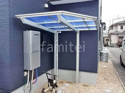 サイクルポート 自転車バイク屋根 LIXIL ネスカF ミニ フラット屋根