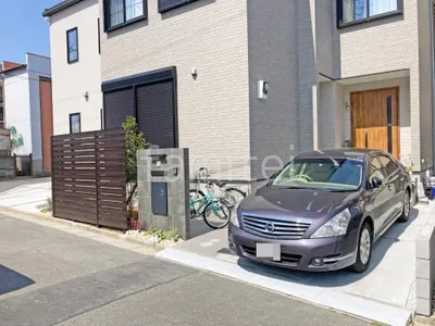 新築シンプル オープン外構
