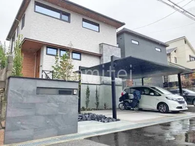 新築シンプル オープン外構