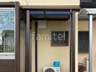 １階テラス屋根 （雨除け） YKKAP ソラリアF フラット屋根 スタンダード 壁付