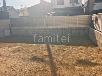 アルミ形材 フェンス LIXIL AB YL3型 横ルーバー3 目隠し ブロック塀 （化粧ブロック） ユニソン アルタ 