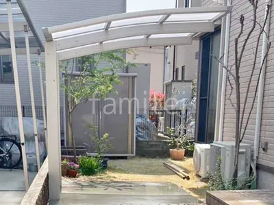 サイクルポート 自転車バイク屋根 YKKAP アリュース アール屋根