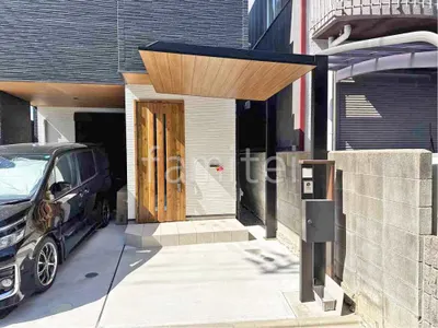 サイクルポート 自転車バイク屋根 LIXIL 木製調 カーポートSC ミニ フラット屋根 吊り下げ屋根