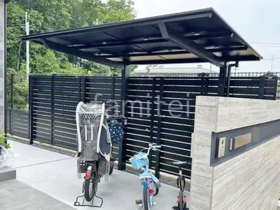 サイクルポート 自転車バイク屋根 LIXIL ネスカF ミニ フラット屋根