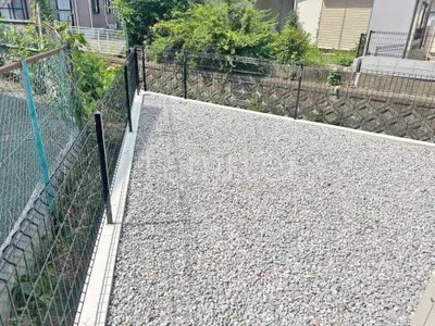 伊吹砂利敷き 防草シート加工
